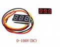 Art. No. MT-101  Red  0.28 Inch 0V-100V Mini Digital Voltmeter (Reverse polarity protection)
