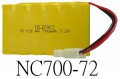 NC700-72 : 7.2V 700mAh連模型專用接頭