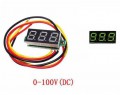 Art. No. MT-102  Green  0.28 Inch 0V-100V Mini Digital Voltmeter (Reverse polarity protection)